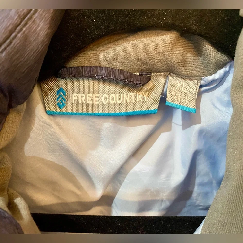 🦃 Free Country Women’s blue puffer vest - Picture 3 of 4